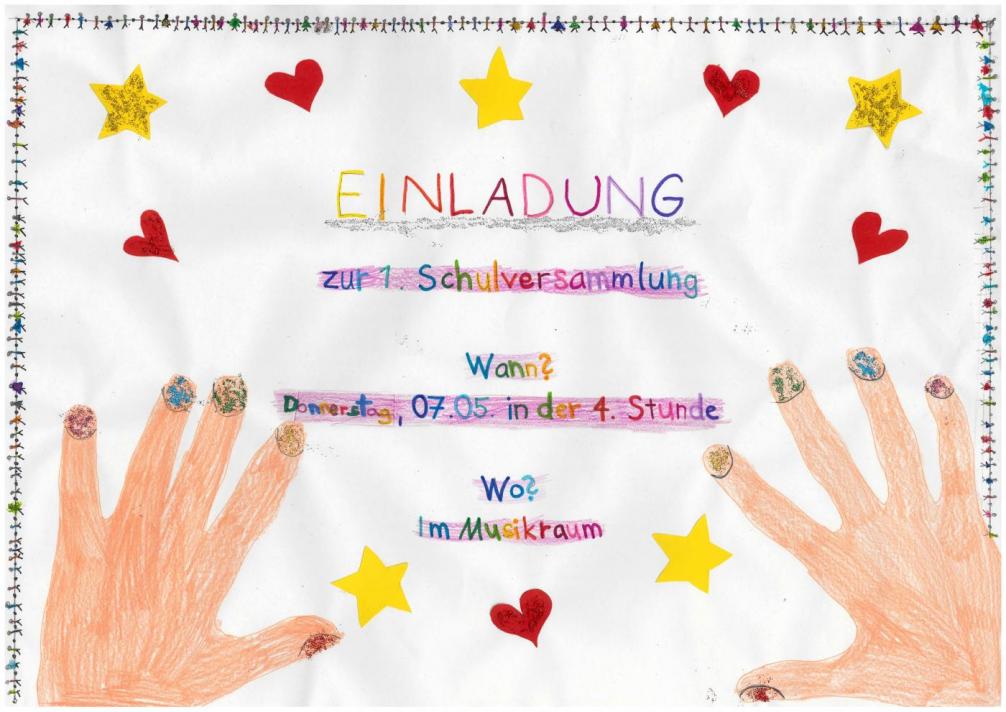 © VS Seefeld Plakat Schulveranstaltung