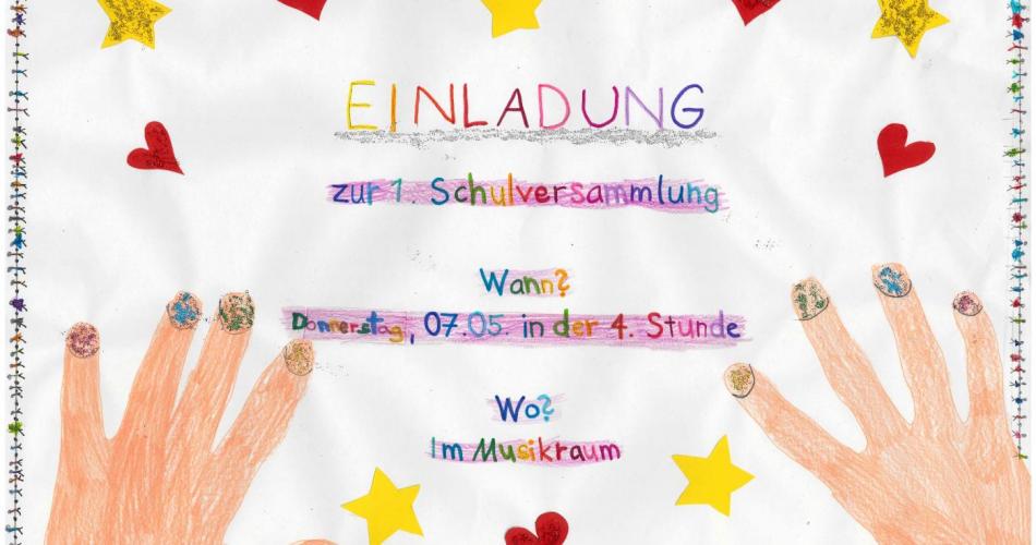 Plakat Schulveranstaltung